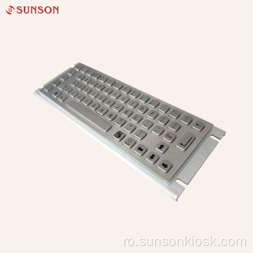 Tastatură metalică cu touch pad
